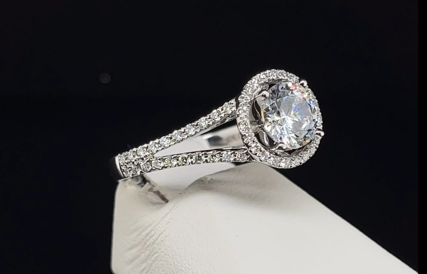 14K Diamond Semi-Mount Engagement Ring