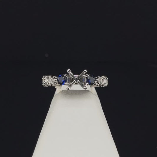 14K Semi-Mount Engagement Ring
