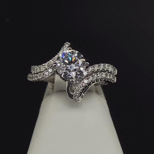 14K Diamond Semi-Mount Wedding Set