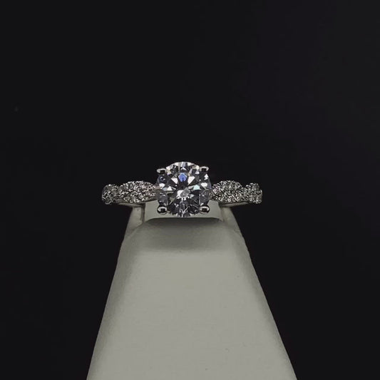 18K Diamond Semi-Mount Engagement Ring