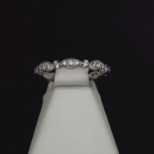 14K Stackable Diamond Band