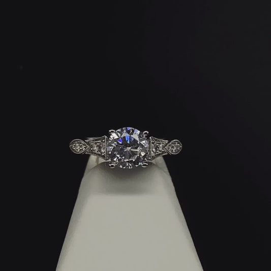 18K Semi-Mount Engagement Ring