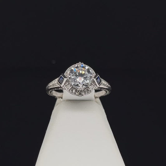 18K Semi-Mount Engagement Ring