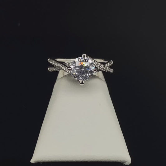 18K Diamond Semi-Mount Engagement Ring