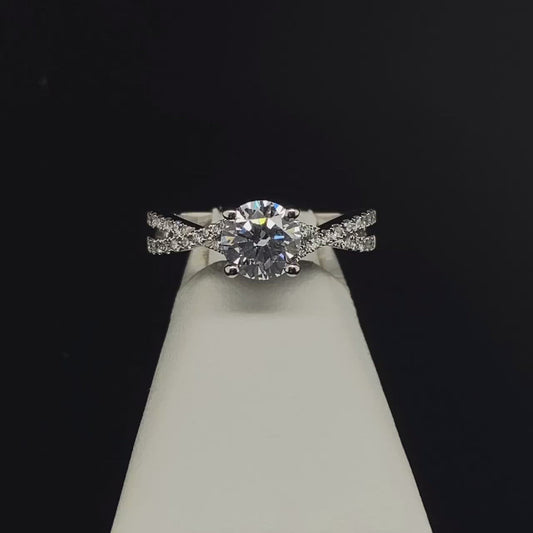 18K Diamond Semi-Mount Engagement Ring