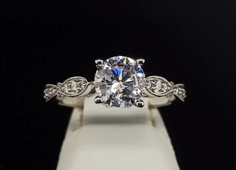 18K Diamond Semi-Mount Engagement Ring