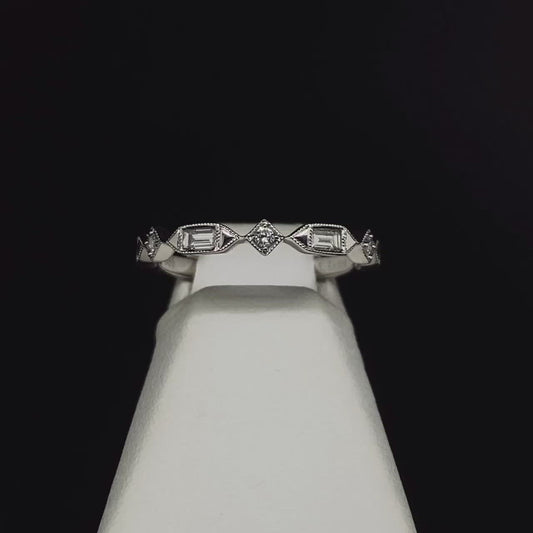 14K Stackable Diamond Band