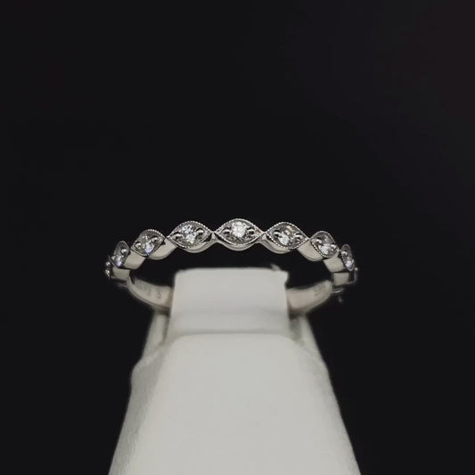 14K Stackable Diamond Band