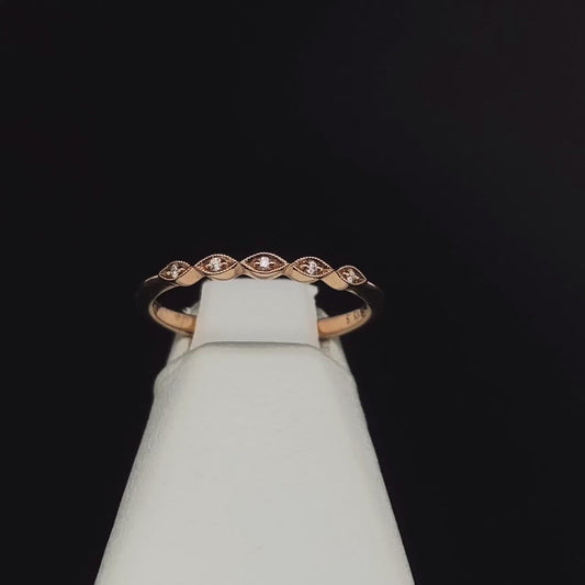 14K Diamond Stackable Ring